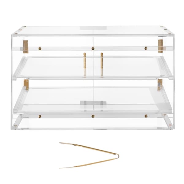 Bageridiskdisplay, 52,6x40x30,5 cm, Klar, Akryl