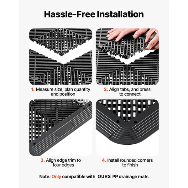 Transition Edge Kit 11 dele Sort PP materiale