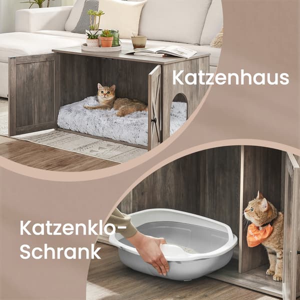 Katetoiletskabs, 80x53x49,2 cm, Greige