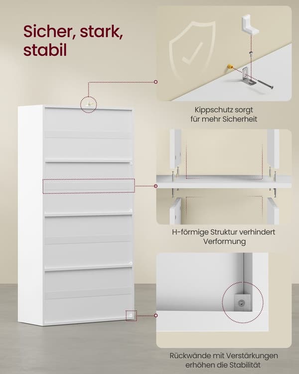 Bokhylle 29x65,8x130 cm Hvit Tre