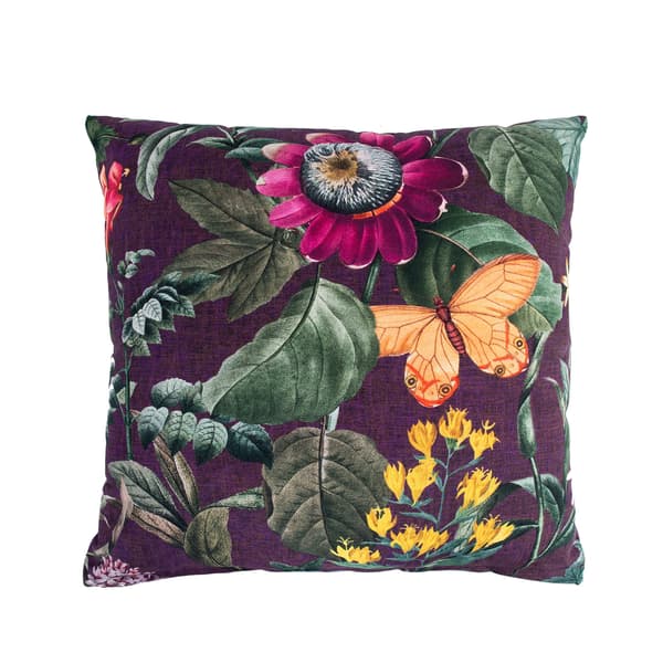 Kudde 45x45 cm Violfärgad Bomull