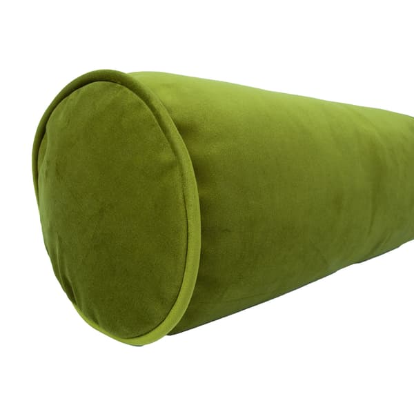 Pillow Roll 18x50 cm Grönt Samtyg Tyg