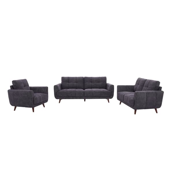 Soffa Steve 154x88x90 cm mörkgrå tyg