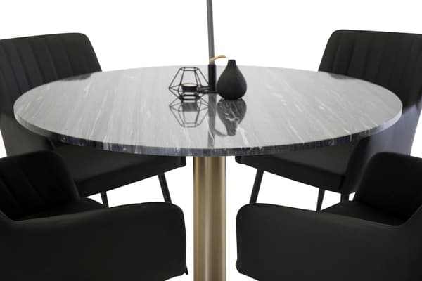 Spisebord Estelle 106 cm Grå Marmor