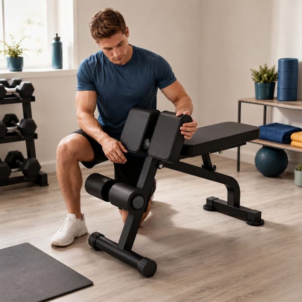 Bänk för hyperextension och curls, Kodustaar