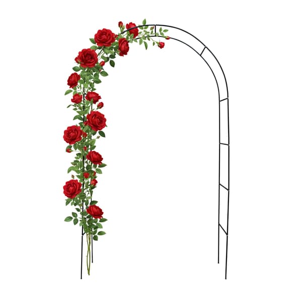 Rose Bue Justerbar 195x140x38 cm Sort Stål, Kodustaar