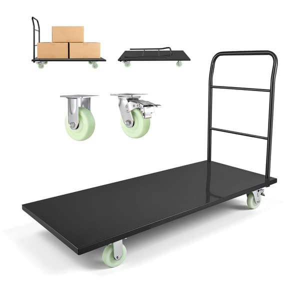 Plattformvagn, 152.5x70x109 cm, Stål