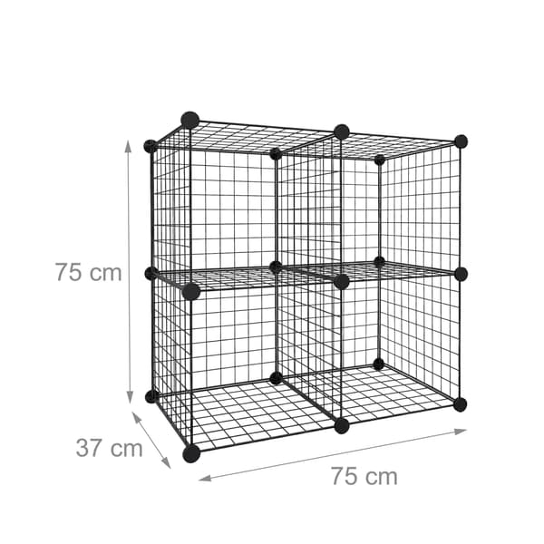 Cube hyldesæt metal opbevaring, Kodustaar