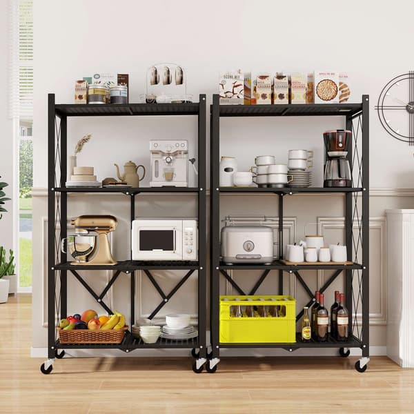 Opbevaringsstativ, 71x34x126 cm, Sort , Star
