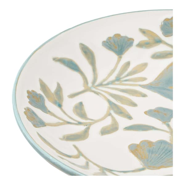 Bakke, 35.5x35.5x5 cm, Hvid, Keramik