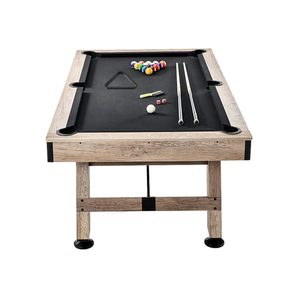 Billardbord, 213,4x121,5x80,5 cm, Sort, MDF