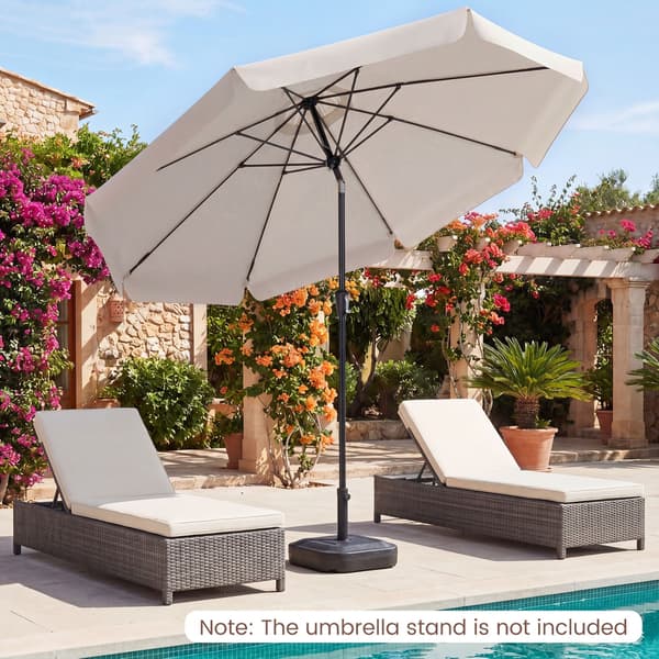 Terrasseparasol Ø305 cm beige/tan