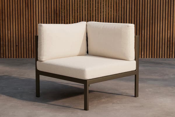 Sofahjørnemodul Copacabana 70x70x30 cm Brun, Bouclé