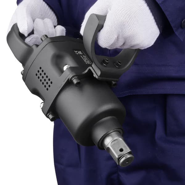 Luftdriven mutterdragare, 2,5 cm, 3698,45 N·m, Pneumatisk, Kraftig, Aluminium