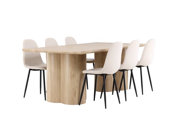 Spisebord Olivia 210x100 cm Hvid