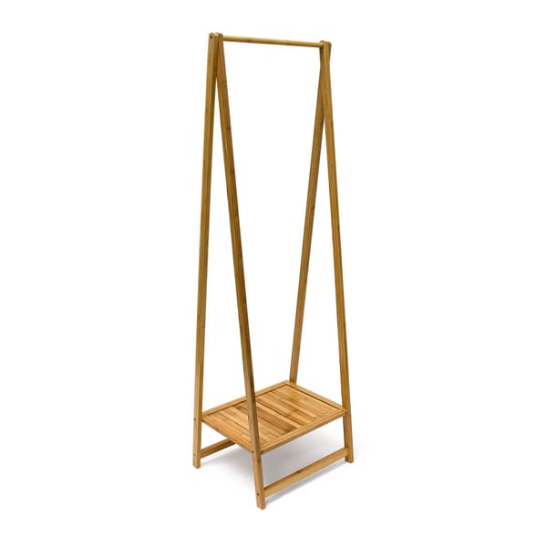 Vaateteline 158,5x51,5x40,5 cm vaalea ruskea bambu, Kodustaar
