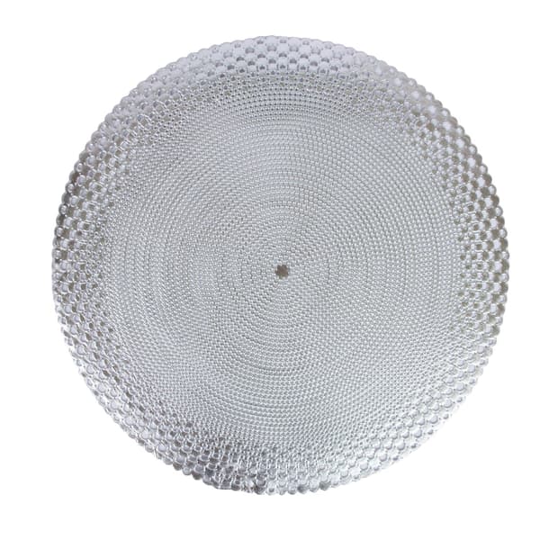 Bordskåner 38 cm sølv PVC