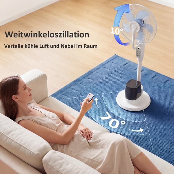 Golvvift 45x40x128 cm Vit med dimningsfunktion
