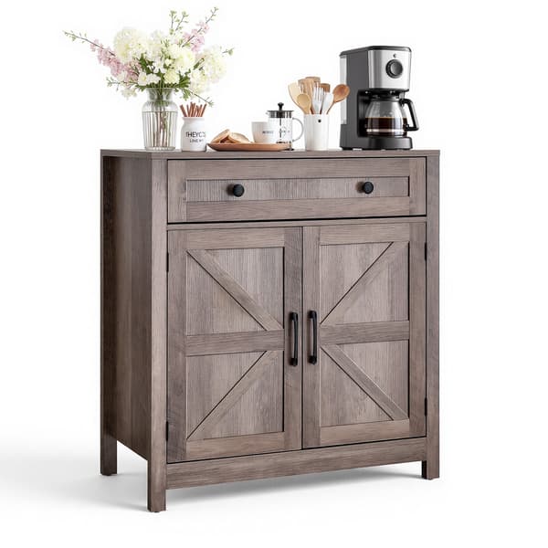 Kaffebar Skab 75x37,5x80 cm grå opbevaring