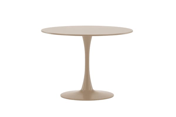 Ruokapöytä 100x75 cm Beige MDF Teräs