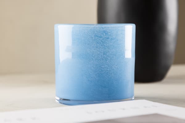 Lanterne Glora 12x12 cm Blåt Glas