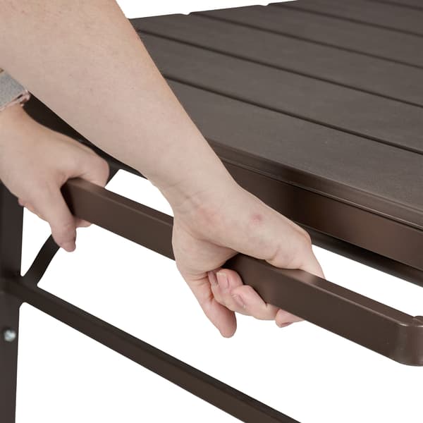 Trädgårdsbord, fällbart, förlängningsbart, plast, stål, Kodustaar