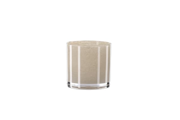 Lanterne Glora 10x10 cm Beige Glas