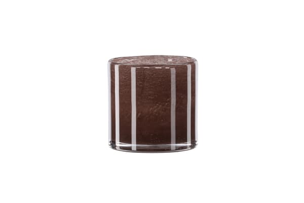 Lanterne Glora 12x12 cm Brun Glas