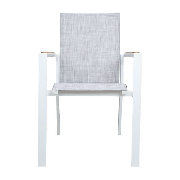 Stol SAVO 64x56x87 cm vit aluminium