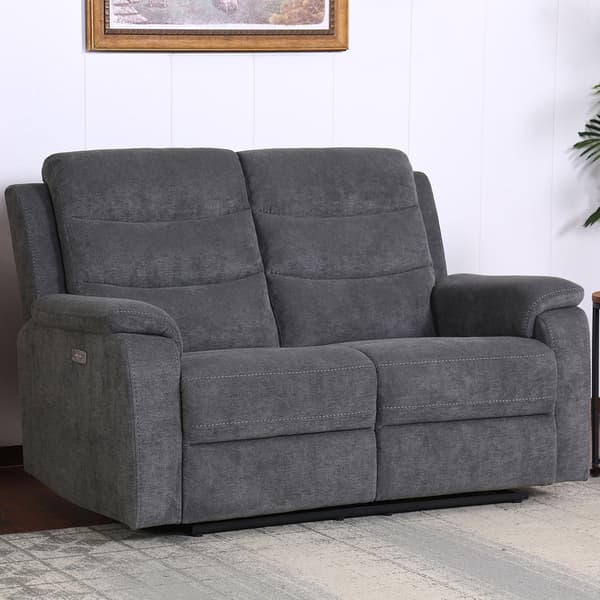 Fåtöljsoffa MIMI 153x93x102 cm grå tyg