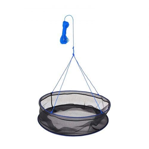 Sammenklappelige fiskegarn 2 stk Ø80 cm x 46 cm sort
