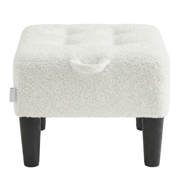 Fodskammel, fleece, tyk polstring