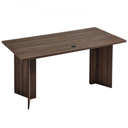Executive skrivebord, 160x80x76 cm, valnød, træ