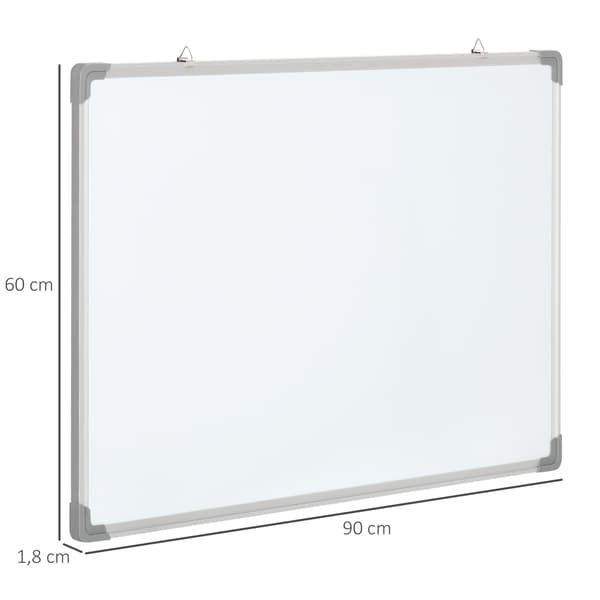 Whiteboard 90x1,8x60 cm Vit, aluminiumram