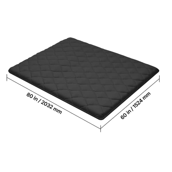 Tatami måtte, 203,2x152,4x8,9 cm, Sort, Sammenklappelig