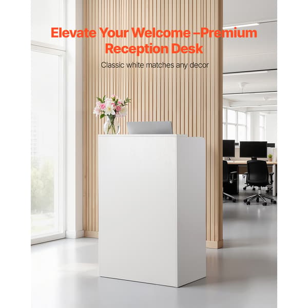 Reception Disk, 60x40x96 cm, Hvid