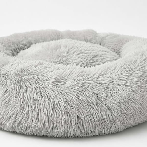 Rund blød hundeseng, grå, 100 cm, Kodustaar