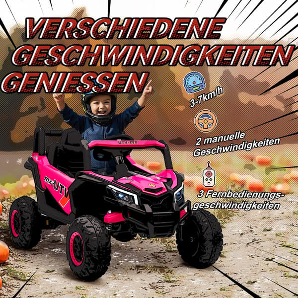 Elektrisk åkbil för barn 96x61x56 cm rosa