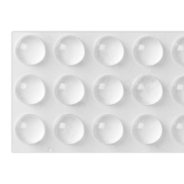 Självhäftande gummibuffertar, 222x, silikon, transparent, Kodustaar