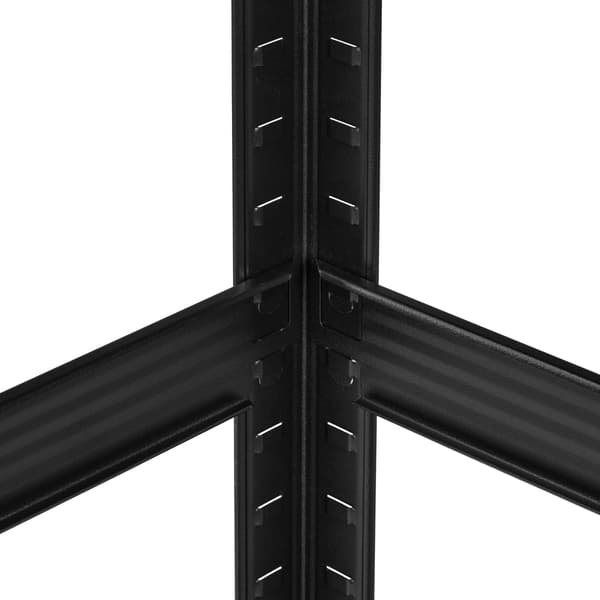 Hyllystö, 150x60x40 cm, Musta, Teräs, Kodustaar