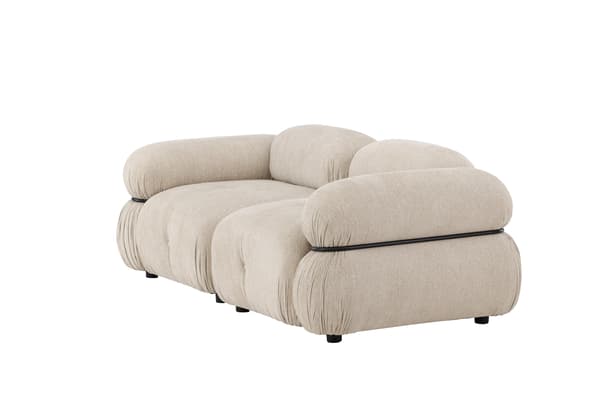 Modulsofa Mika 2 dele, Beige/Sort