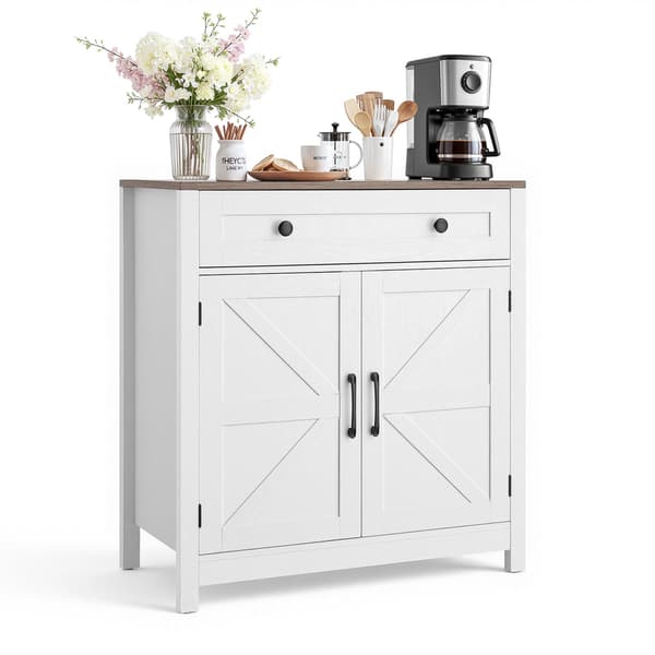 Kaffebar Skåp 75x37,5x80 cm Vit Förvaring