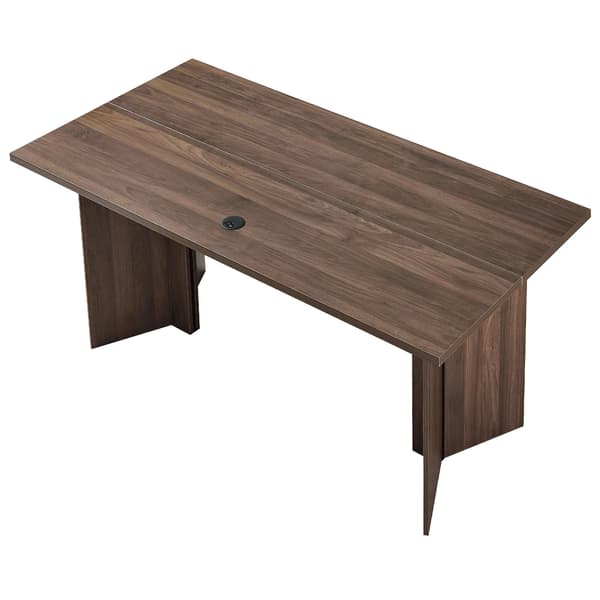 Executive skrivebord, 160x80x76 cm, valnød, træ