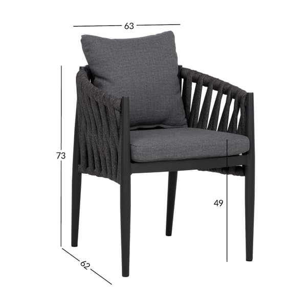 Stol BRISTOL 63x62x73 cm Grå