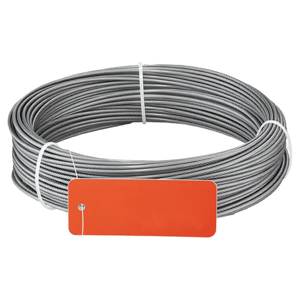 Wire Rope Kit, 35,1 m, 2 mm, 304 rustfrit stål, stål, gør-det-selv