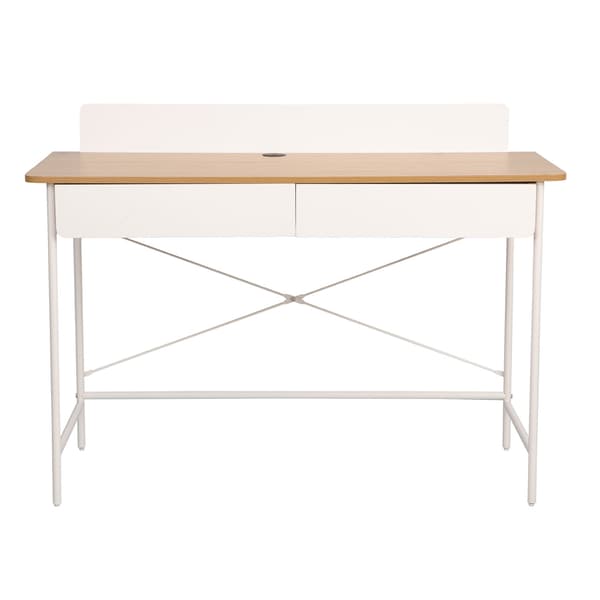 Skrivbord 120x48x88 cm Ask/Vit