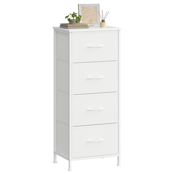 Kommode 30x39,6x95,2 cm Hvit MDF