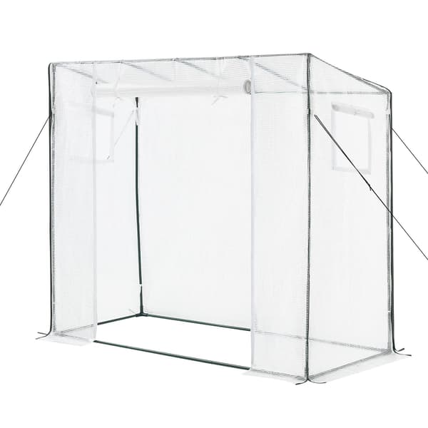 Drivhus 195x77x168 cm Grøn PE-dække Stålramme