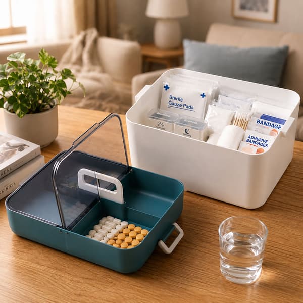 Plastik medicinsk boks, Kodustaar