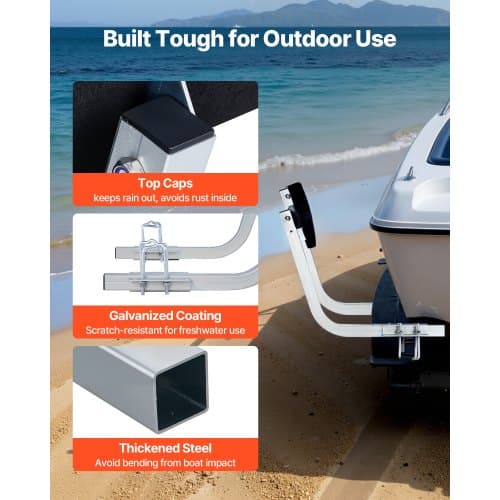 Båttrailer Guide, 1540x575x475 mm, Stål, Justerbar